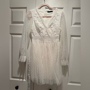 Simple White Lace dress